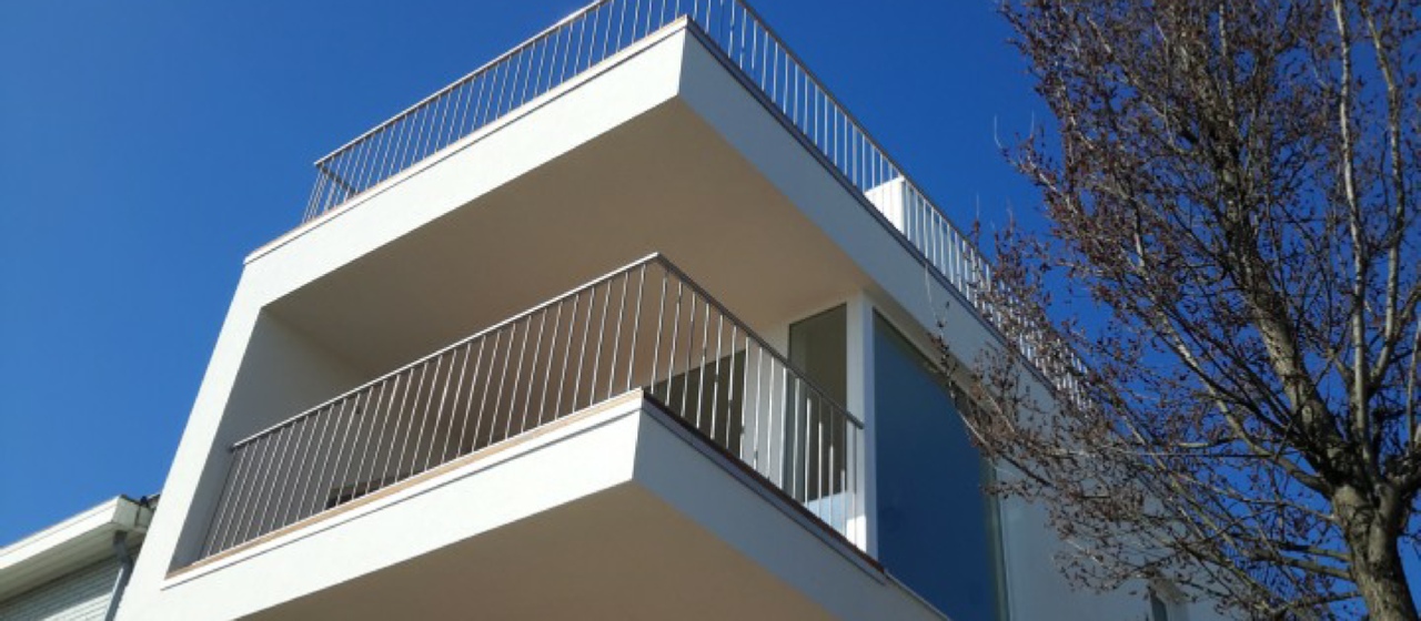 Inox balustrades - vertikale spijlen 14