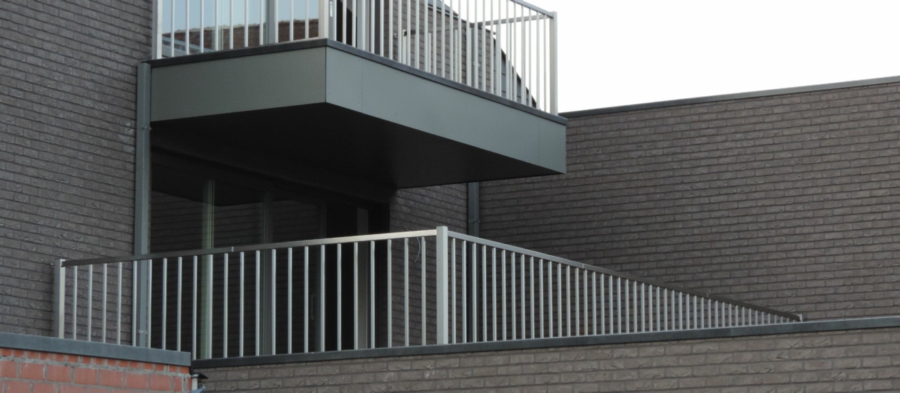 Inox balustrades vierkanten spijlen 17